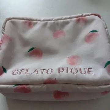 GELATO PIQUE 복숭아 프린트 파우치
