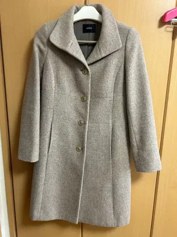 SANYO 베이지 울 코트 13호