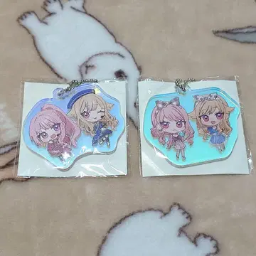 [ VTuber ] 히메히나 오로라 아크링 키링 세트