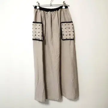 포트앤티 메르헨 자수 포켓 개더 스커트