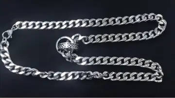 실버 체인 목걸이 락 포함