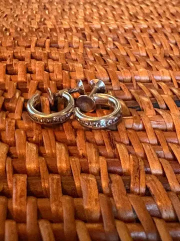 심플 후프형 귀찌 지르코니아 포함