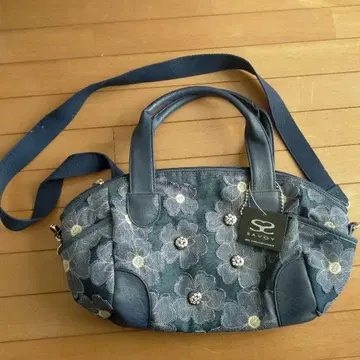 SAVOY 네이비 꽃무늬 숄더백