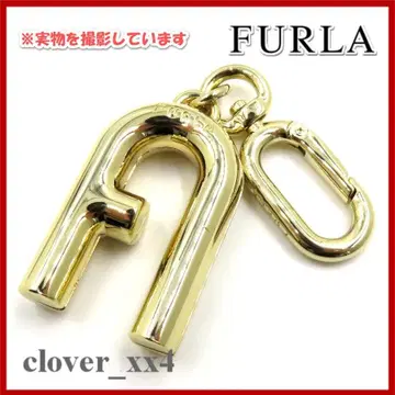 [ 새상품급 ] 훌라 참 키링 아치 로고 골드 FURLA 잡화