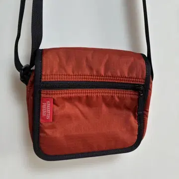오렌지 나일론 숄더백