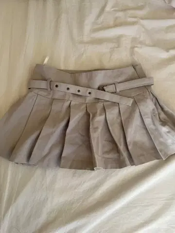 HTH 플리츠 미니 스커트 그레이