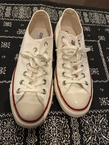CONVERSE ALL STAR 화이트 로우컷 US 모델
