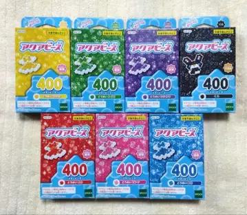 미개봉 아쿠아 비즈 반짝이 비즈 400개 세트 7상자 그2