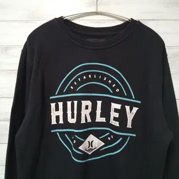 HURLEY 맨투맨 트레이닝복 L 블랙 USA 구제 의류