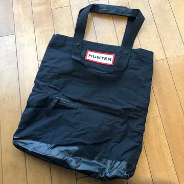 HUNTER 블랙 토트백