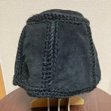 EMERALD BLUE 돈피 가죽 햇