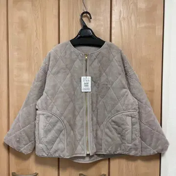 야마다야 미사용 새상품 퍼 블루종 자켓 양면 리버서블