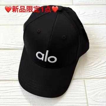 미사용 새상품 alo 로고 자수 야구 모자 블랙