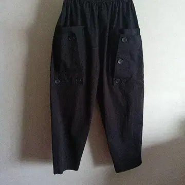 블랙 사루엘 팬츠