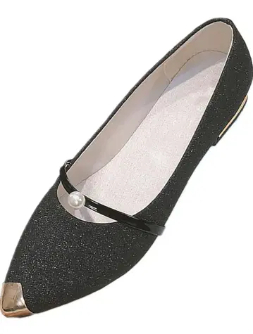 블랙 스팽글 펌프스