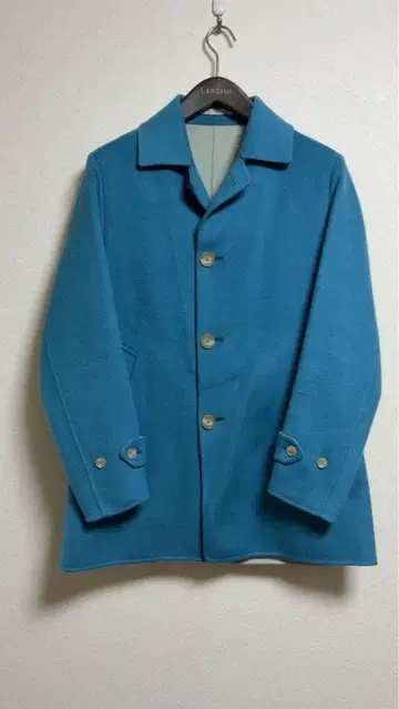 SHIPS 카 코트 super160 원단 터콰이즈 블루 size:S