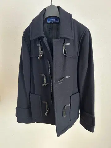 Milok 네이비 숏 더플 코트