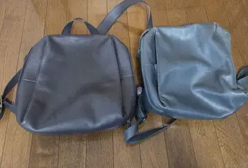 가죽 백팩 다크 그레이 라이트 그레이