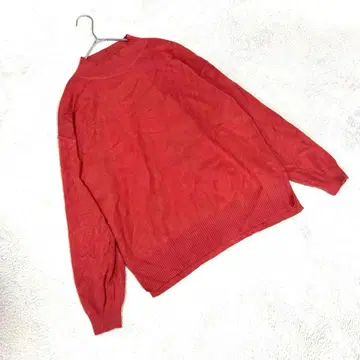 새상품급 (L) 오버 사이즈 니트 살몬 핑크