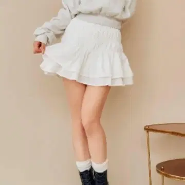 Darich 다리치 셔링 프릴 미니 스커트