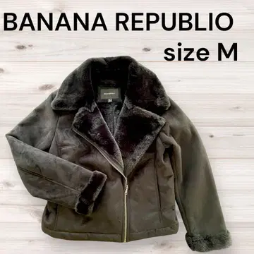 BANANA REPUBLIC 인조 모피 포함 자켓 M