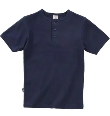 AVIREX U.S.A. 네이비 헨리넥 셔츠 S