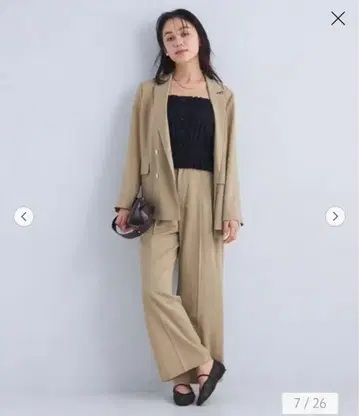 그린 라벨 릴랙싱 트리아세 시어 와이드 팬츠