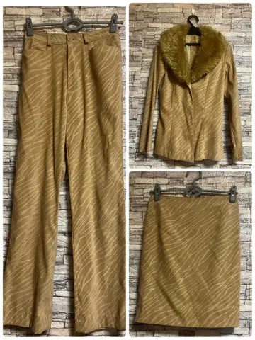 3종 세트 팬츠 스커트 수트 셋업 스커트 수트