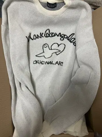Mark Gonzales 오리지널 아트 니트 스웨터