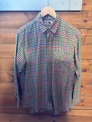 THE NORTH FACE 체크 무늬 긴팔 셔츠 L