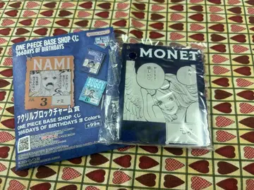 원피스 베이스샵 복권 아크릴 블록 참 모네