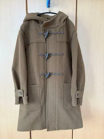 유니클로 더플 코트 올리브 브라운