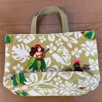 FEILER 하와이안 플라 걸 핸드백 라이트 그린 그린 완판템