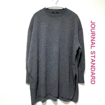 저널 스탠다드 크루넥 풀오버 스웨터 그레이