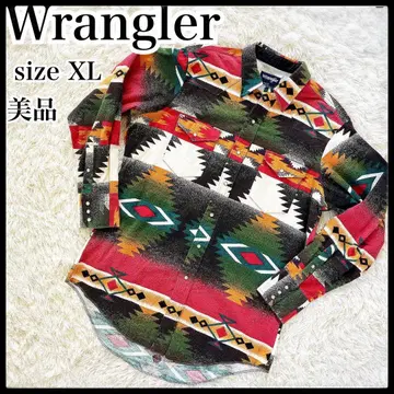 랭글러 긴팔 셔츠 오르테가 네이티브 히라이 다이 조니 뎁 L 남성용