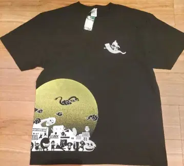 요괴사 게게게의 키타로 미즈키 시게루 문 T셔츠/백귀야행 XL