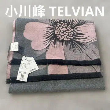 미사용 새상품 오가와 미네 TELVIAN 머플러 스톨 꽃무늬