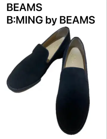 BEAMS B:MING by BEAMS 스웨이드 로퍼 블랙 9