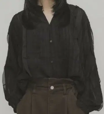 완판템 [ KBF ] 프릴 블라우스 블랙