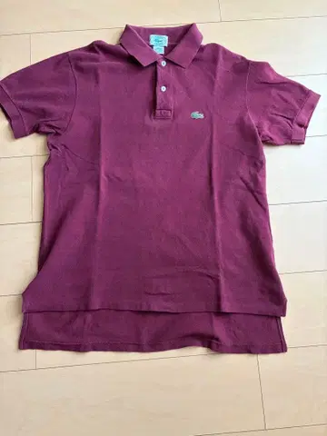 80s~90s 라코스테 피케 셔츠 버건디