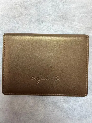 agnis b. 브라운 카드 케이스