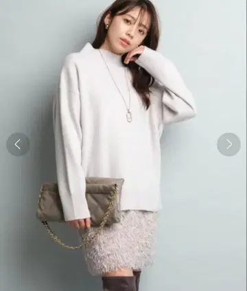 JUSGLITTY 페더 타이트 미니 스커트 핑크 M 미사용 새상품