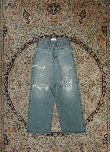 SUGARHILL DAMAGED MODERN DENIM PANTS