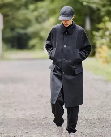 MARKAWARE CASHMERE MELTON MAC COAT 캐시미어