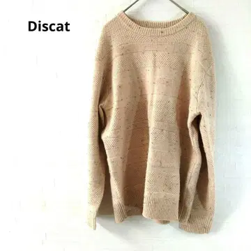 디스코트 긴팔 스웨터 베이지 캐주얼 심플 M