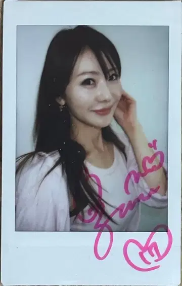 오자와 나오 친필 사인 폴라로이드 2