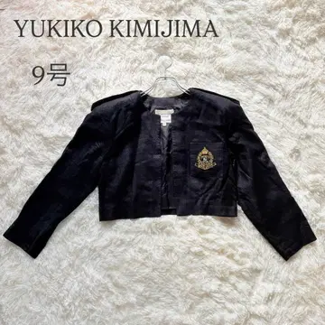 YUKIKO KIMIJIMA 노카라 자켓 M 블랙 심플