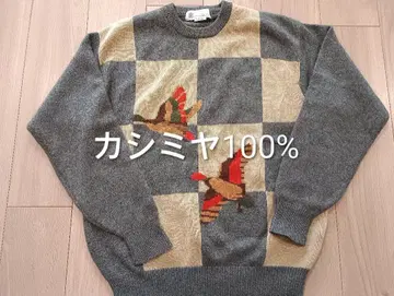 아쿠아 스큐텀 캐시미어 100% 스웨터 그레이