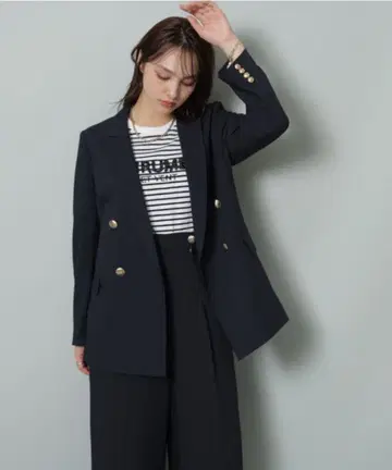 Rirandture 라이트 더블 자켓 네이비