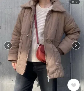 [un dix cors] 허리 조임 퀼팅 코트